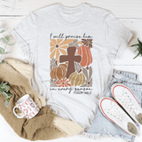 I Will Praise Him In Every Season Psalm 1462 Tee Ash / S Peachy Sunday T-Shirt