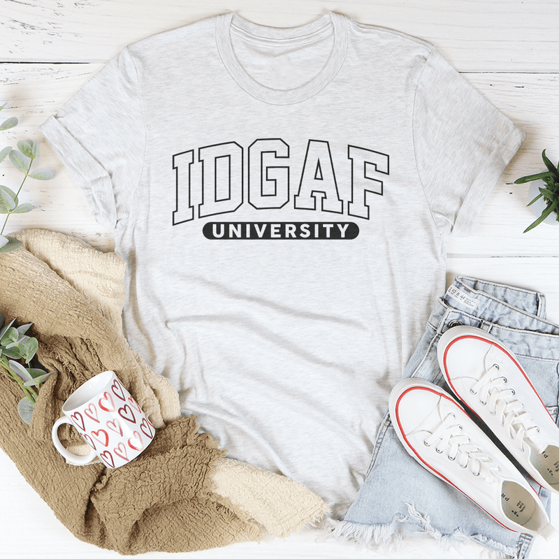 Idgaf University Tee Ash / S Peachy Sunday T-Shirt