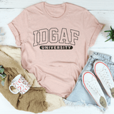 Idgaf University Tee Heather Prism Peach / S Peachy Sunday T-Shirt