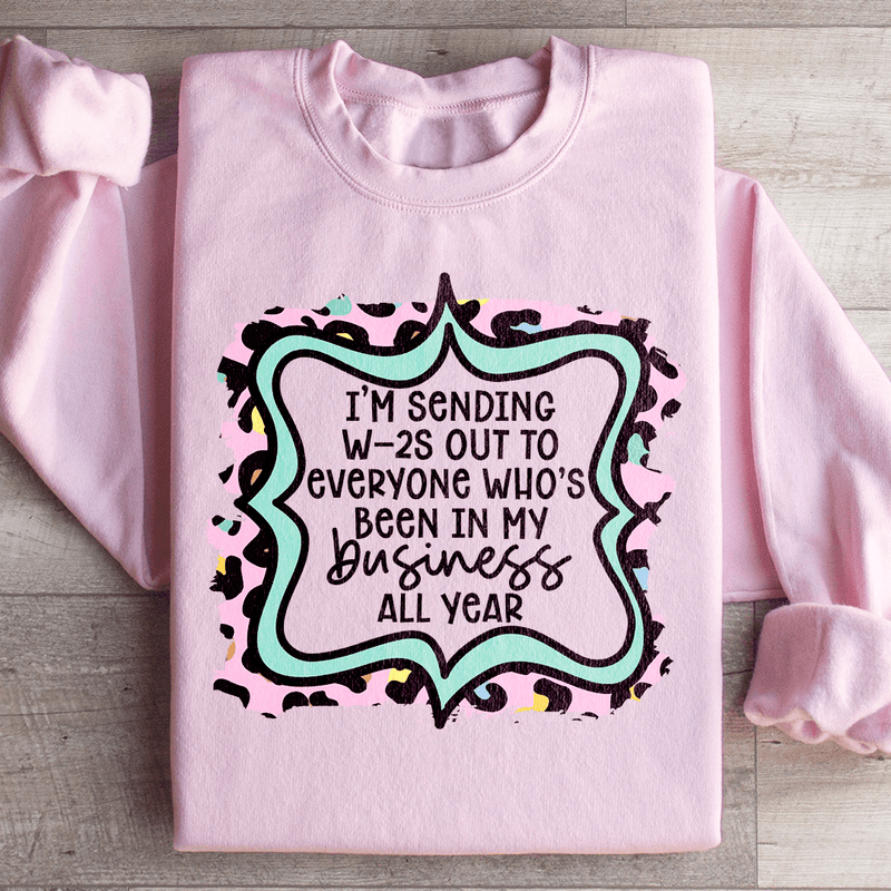 In My Business Sweatshirt Light Pink / S Peachy Sunday T-Shirt