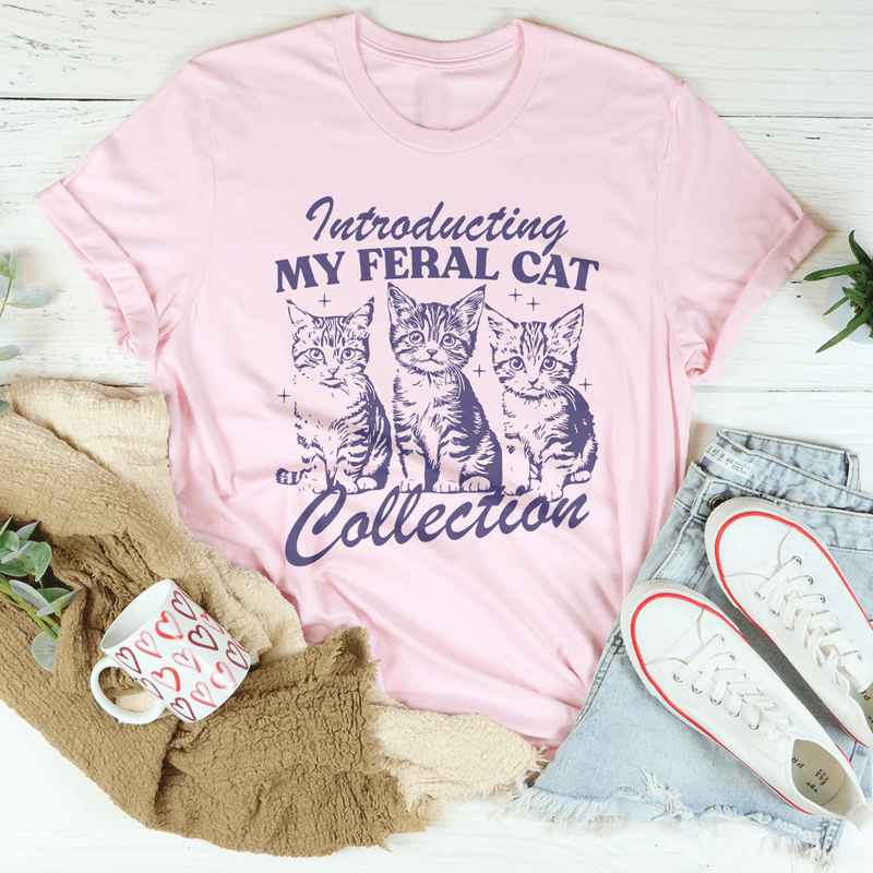 Introducting My Feral Cat Collection Tee Pink / S Peachy Sunday T-Shirt