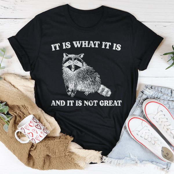 It Is What It Is And It Is Not Great Tee Black Heather / S Peachy Sunday T-Shirt