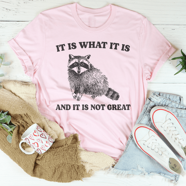 It Is What It Is And It Is Not Great Tee Pink / S Peachy Sunday T-Shirt