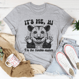 It's me Hi I'm The Trouble Maker Tee Athletic Heather / S Peachy Sunday T-Shirt