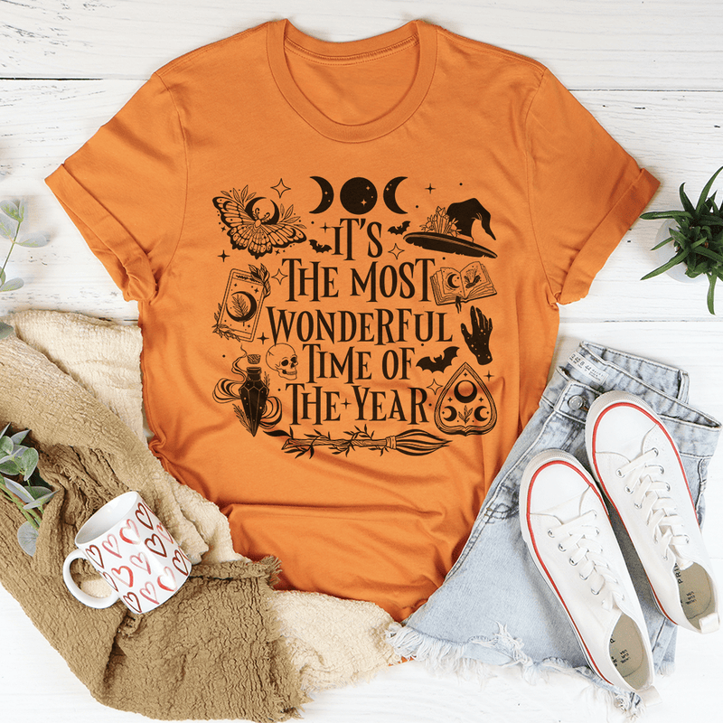 It's The Most Wonderful Time Of The Year Tee Heather Orange / S Peachy Sunday T-Shirt