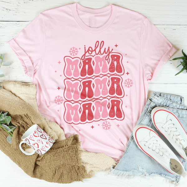 Jolly Mama Tee Pink / S Peachy Sunday T-Shirt