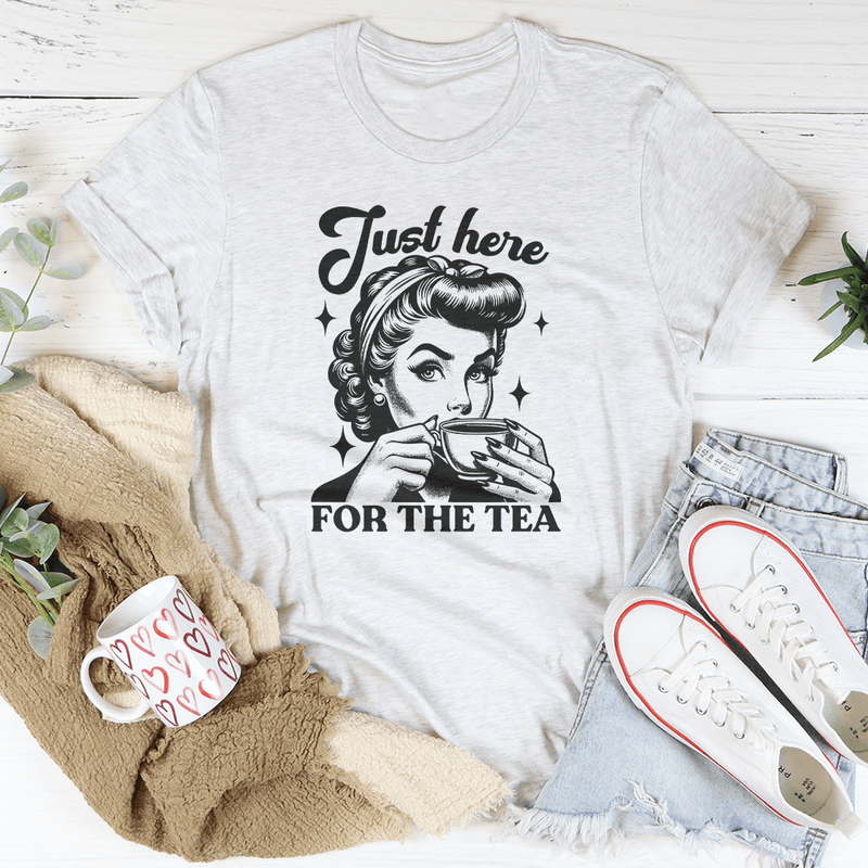 Just Here For The Tea Tee Ash / S Peachy Sunday T-Shirt