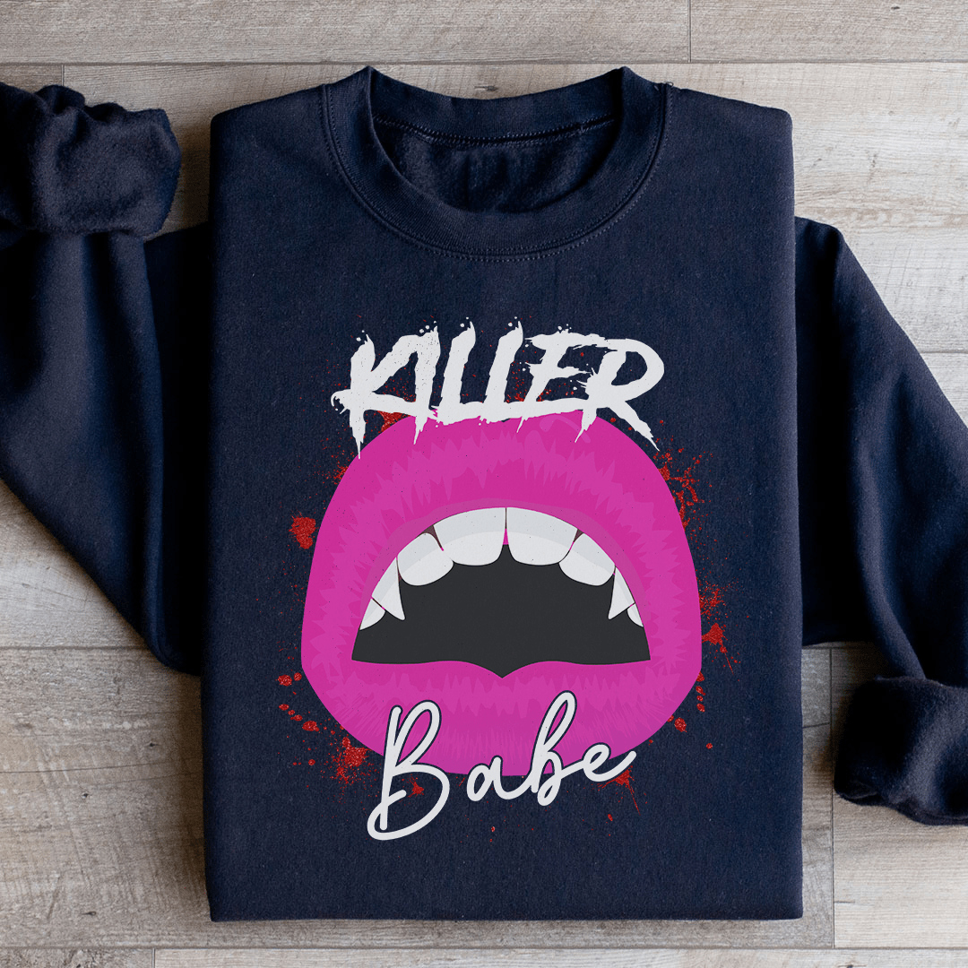 Killer Babe Sweatshirt Black / S Peachy Sunday T-Shirt