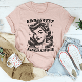 Kinda Sweet Kinda Savage Tee Heather Prism Peach / S Peachy Sunday T-Shirt