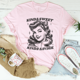 Kinda Sweet Kinda Savage Tee Pink / S Peachy Sunday T-Shirt