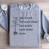 Let's Root For Each Other Sweatshirt Sport Grey / S Peachy Sunday T-Shirt