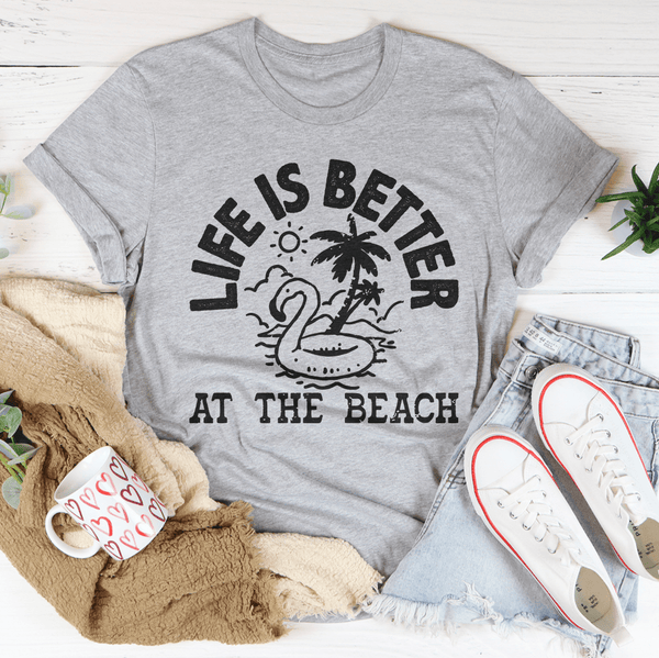 Life Is Better At The Beach Tee Athletic Heather / S Peachy Sunday T-Shirt