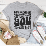 Life Is Full Of Disappointments And I Just Added You To The List Tee Athletic Heather / S Peachy Sunday T-Shirt