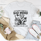 Life Is Too Short To Wake Up In A Bad Mood Tee White / S Peachy Sunday T-Shirt