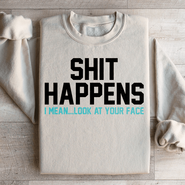 Look At Your Face Sweatshirt Sand / S Peachy Sunday T-Shirt