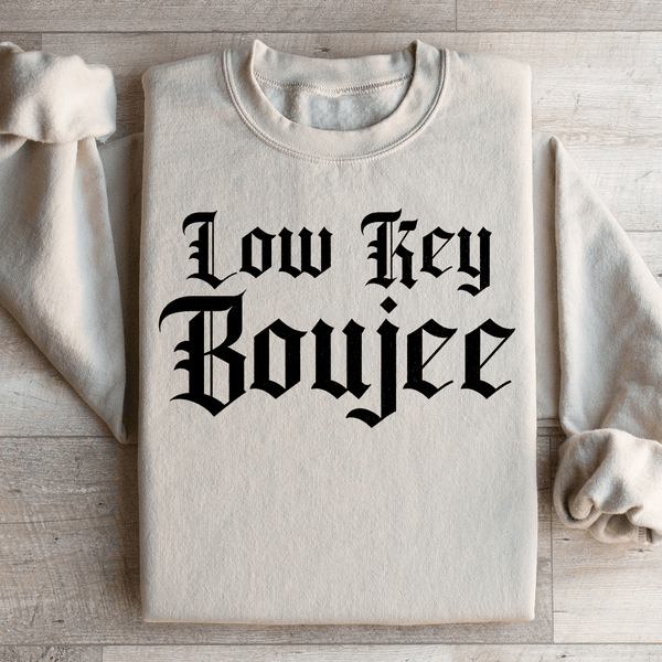 Low Key Boujee Sweatshirt Sand / S Peachy Sunday T-Shirt