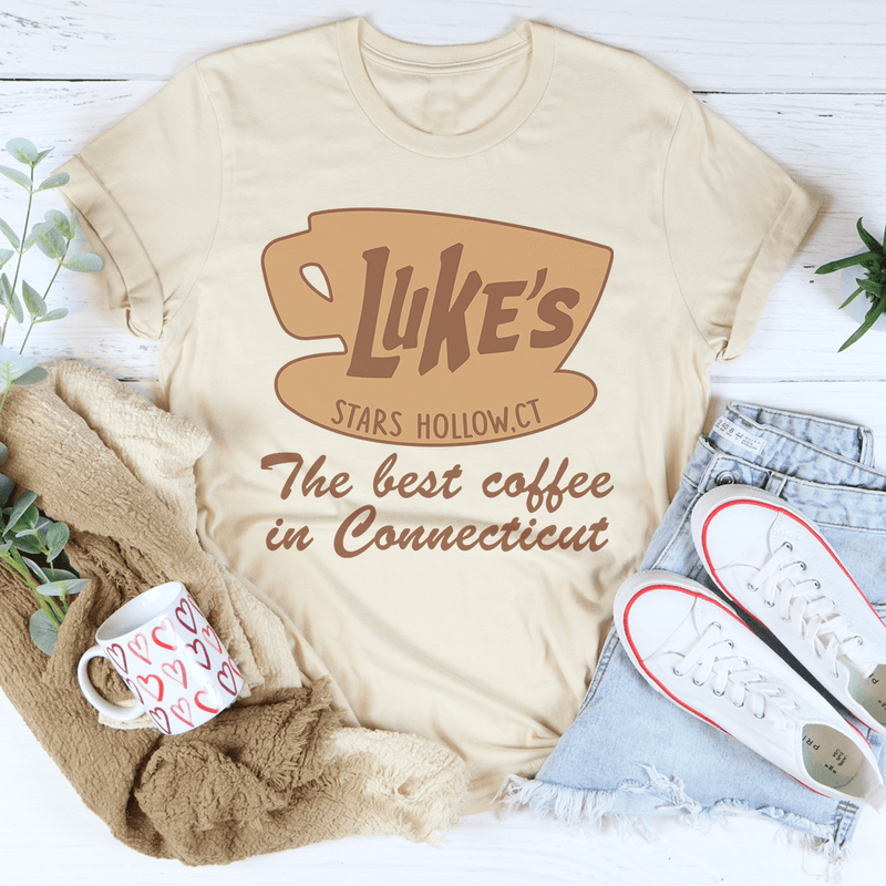 Luke's Coffee Tee Soft Cream / S Peachy Sunday T-Shirt