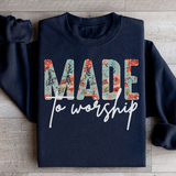 Made To Worship Sweatshirt Black / S Peachy Sunday T-Shirt