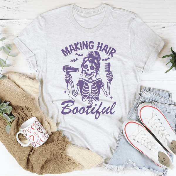 Making Hair Bootiful Halloween Hair Stylist Tee Ash / S Peachy Sunday T-Shirt