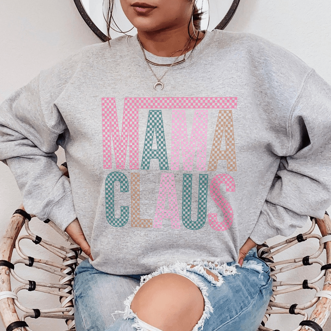 Mama Claus Sweatshirt Sport Grey / S Peachy Sunday T-Shirt