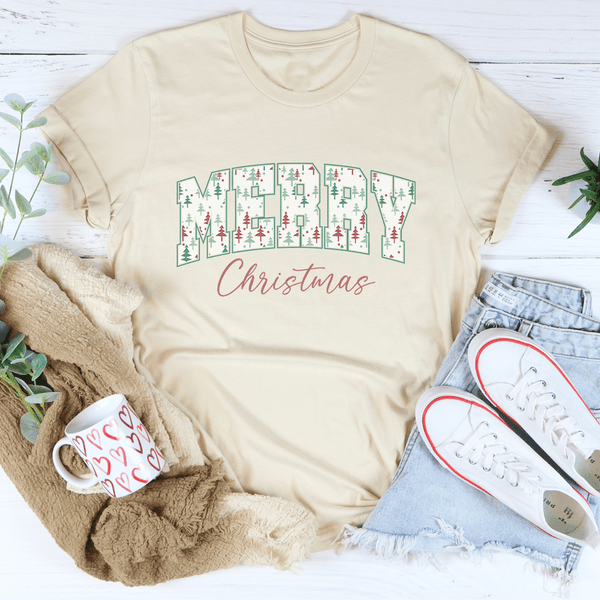 Merry Christmas Tee Soft Cream / S Peachy Sunday T-Shirt