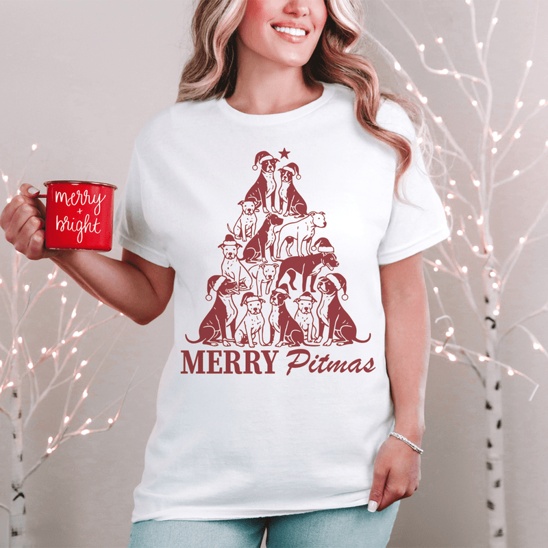 Merry Pitmas Tee Ash / S Peachy Sunday T-Shirt