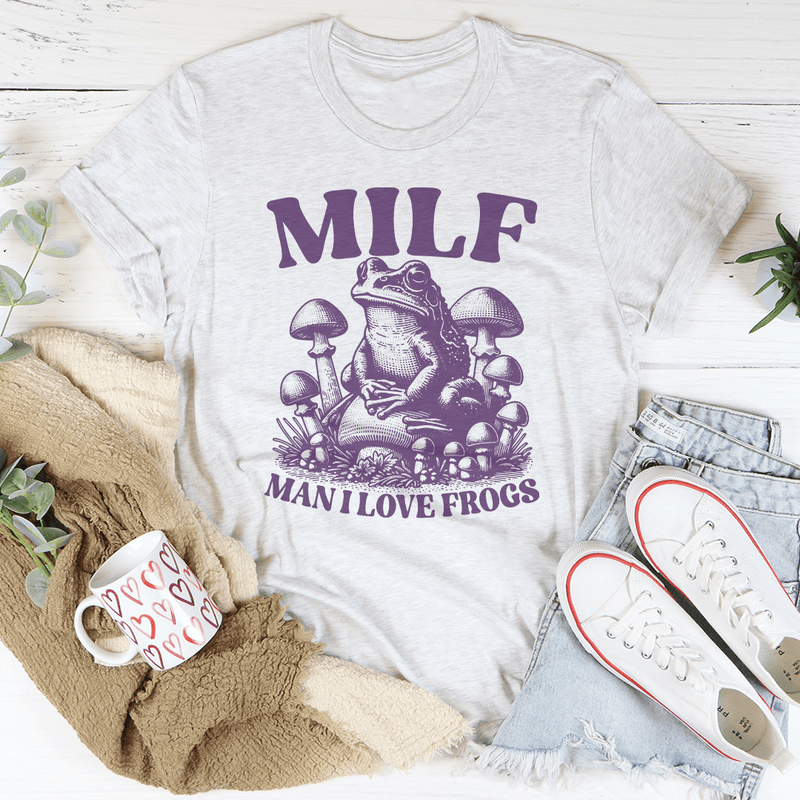 Milf Man I Love Frogs Tee Ash / S Peachy Sunday T-Shirt