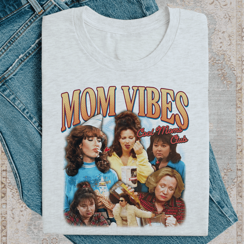 Mom Vibes Cool Moms Club Tee Printify T-Shirt T-Shirt