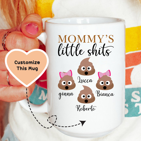 Mommy's Little Custom Mug White / 15 oz printful T-Shirt