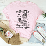 Momster Before Coffee Tee Pink / S Peachy Sunday T-Shirt