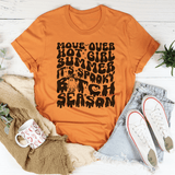 Move Over Hot Girl Summer It's Spooky B-tch Season Tee Heather Orange / S Peachy Sunday T-Shirt