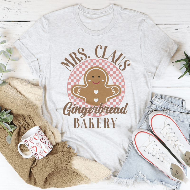 Mrs Claus Gingerbread Bakery Tee Ash / S Peachy Sunday T-Shirt