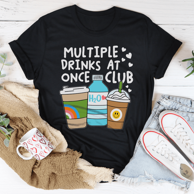 Multiple Drinks At Once Club Tee Black Heather / S Peachy Sunday T-Shirt