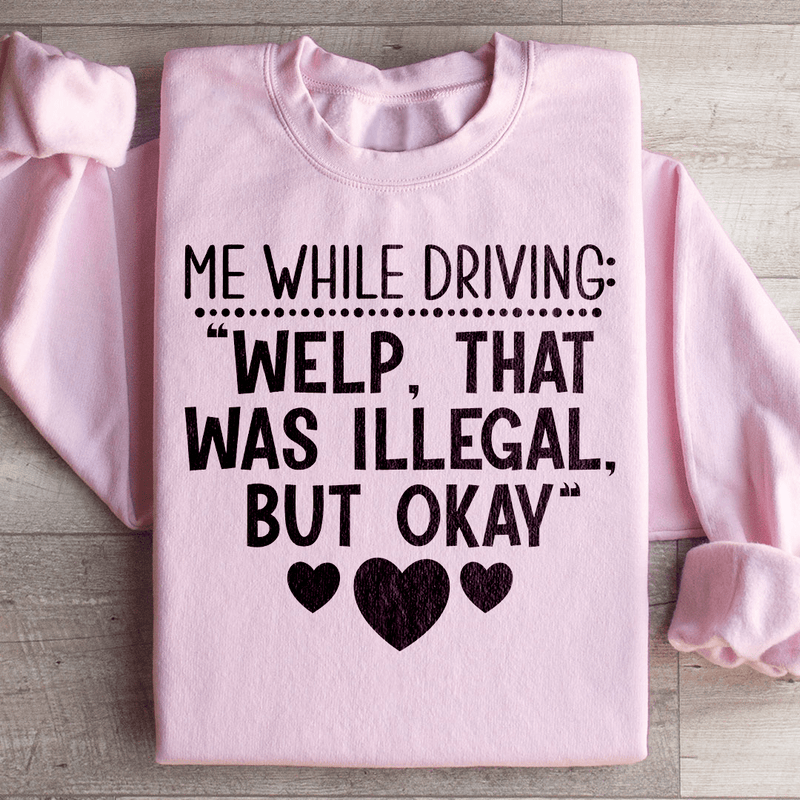 My Driving Sweatshirt Light Pink / S Peachy Sunday T-Shirt