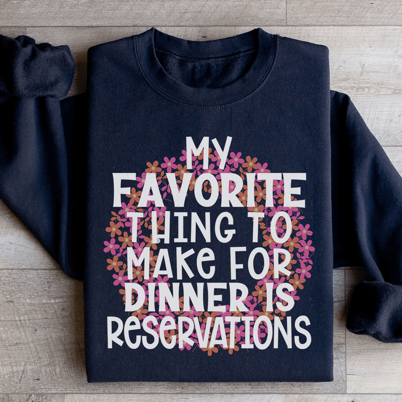 My Favorite Thing To Make For Dinner Sweatshirt Black / S Peachy Sunday T-Shirt