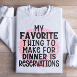 My Favorite Thing To Make For Dinner Sweatshirt White / S Peachy Sunday T-Shirt