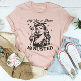 My Give A Damn Is Busted Tee Heather Prism Peach / S Peachy Sunday T-Shirt