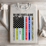 No One Fights Alone Sweatshirt Peachy Sunday T-Shirt