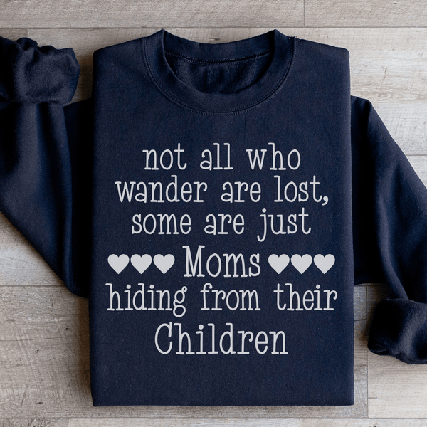 Not All Who Wander Are Lost Mom Sweatshirt Peachy Sunday T-Shirt