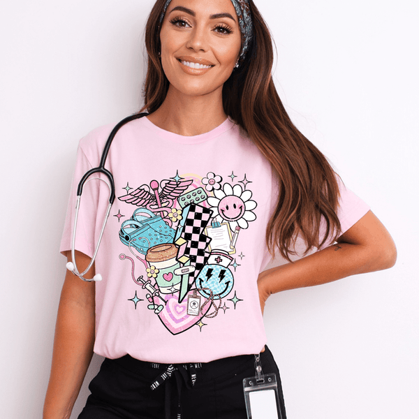 Nurse Retro Tee Pink / S Peachy Sunday T-Shirt