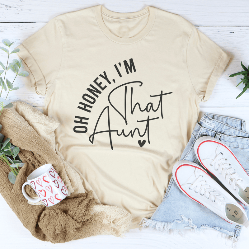 Oh Honey I'm That Aunt Tee Soft Cream / S Peachy Sunday T-Shirt