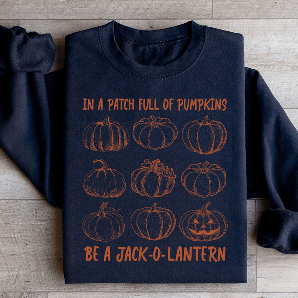 Patch Full Of Pumpkins Sweatshirt Black / S Peachy Sunday T-Shirt