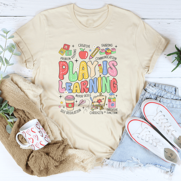 Play Is Learning Tee Soft Cream / S Peachy Sunday T-Shirt