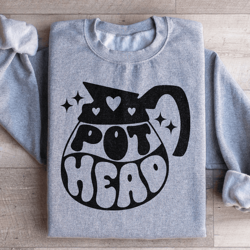 Pot Head Coffee Sweatshirt Sport Grey / S Peachy Sunday T-Shirt