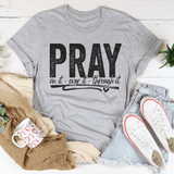 Pray On It Over It Through IT Tee Athletic Heather / S Peachy Sunday T-Shirt