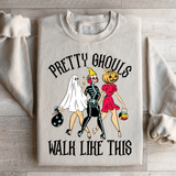 Pretty Ghouls Walk Like This Sweatshirt Sand / S Peachy Sunday T-Shirt