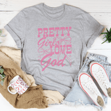 Pretty Girls Love God Tee Athletic Heather / S Peachy Sunday T-Shirt