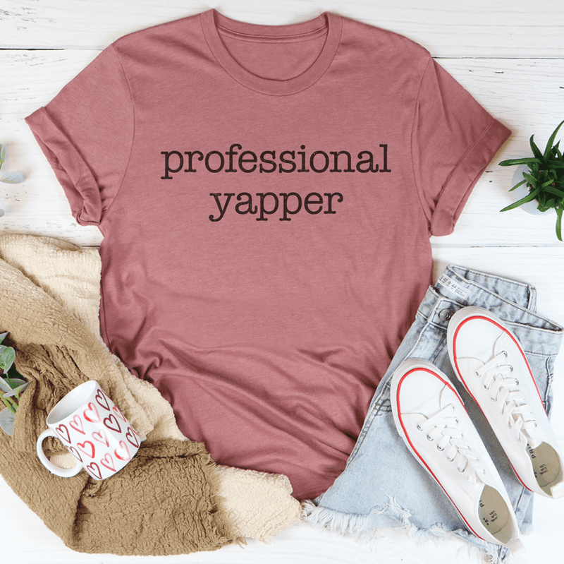 Professional Yapper Tee Mauve / S Peachy Sunday T-Shirt