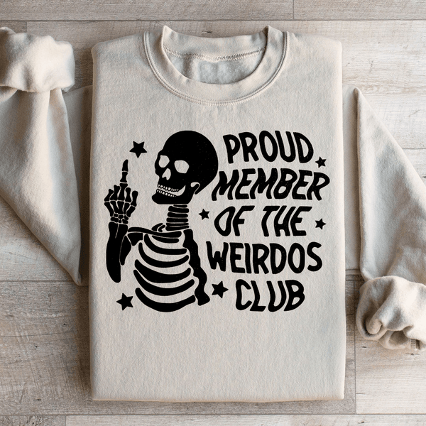 Proud Member Of The Weirdos Club Sweatshirt Sand / S Peachy Sunday T-Shirt