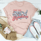 Pry For America Tee Heather Prism Peach / S Peachy Sunday T-Shirt